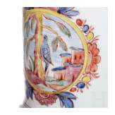 Rechteckflasche und Milchglaskrug, 19. Jhdt.