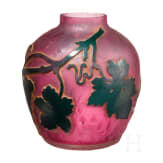 Kleine Jugendstil-Glasvase, Nancy, Daum Fr&egrave;res, um 1900