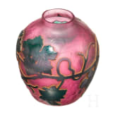 Kleine Jugendstil-Glasvase, Nancy, Daum Fr&egrave;res, um 1900