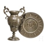Auferstehungsteller und Altarvase, deutsch, 17. Jhdt.
