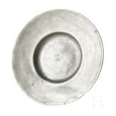Breitrandteller aus Zinn, W&uuml;rzburg um 1720