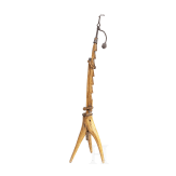 Gro&szlig;er Kienspanhalter mit Fu&szlig;, s&uuml;ddeutsch, 17./18. Jhdt.