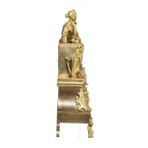 Empire-Kaminuhr mit Allegorie der Poesie, Frankreich, Uhrwerk Belgien, um 1820
