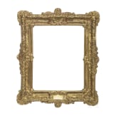 Kleiner Regence-Bilderrahmen aus ziseliertem Messing, Frankreich, 18. Jhdt.