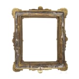 Kleiner Regence-Bilderrahmen aus ziseliertem Messing, Frankreich, 18. Jhdt.