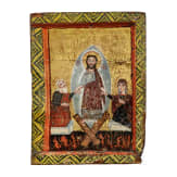Gro&szlig;formatige melkitische Ikone mit der H&ouml;llenfahrt Christi, Syrien, 18. Jhdt.