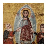 Gro&szlig;formatige melkitische Ikone mit der H&ouml;llenfahrt Christi, Syrien, 18. Jhdt.