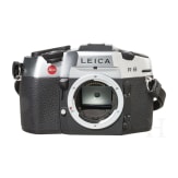 Kamerageh&auml;use Leica R8 mit Blitzger&auml;t Leica SF 20, Ledertasche