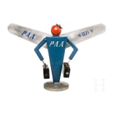 Reiseb&uuml;ro-Tisch-Modell "Pan American Airways N 021 V", 50er Jahre, sowie Satelliten-Spardose "Railroadmen's Federal Savings", mit Schl&uuml;ssel
