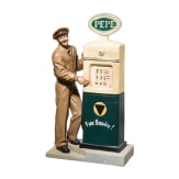 Gro&szlig;e Vintage-Werbefigur Tankwart "Pepe Jeans"