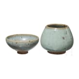 Teeschale und Vase, China, 12. - 13. Jhdt.