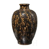 Vase mit geflecktem Dekor, China, 12. - 13. Jhdt.