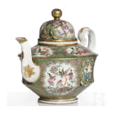 Famille-Rose-Teekanne, China, sp&auml;te Qing-Dynastie, Ende 19. Jhdt.