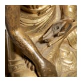 Buddha Shakyamuni aus vergoldeter Bronze, Tibet, 18./19. Jhdt.