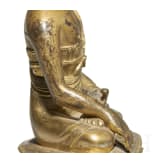 Buddha Shakyamuni aus vergoldeter Bronze, Tibet, 18./19. Jhdt.