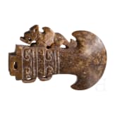 Zeremonialaxt im Stil der Ming-Zeit, Nephrit-Jade, China, um 1900