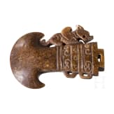 Zeremonialaxt im Stil der Ming-Zeit, Nephrit-Jade, China, um 1900