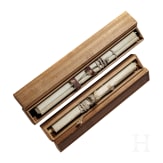 Zwei japanische Kakemono-Rollbilder mit Samurais, Edo-/Meiji-Zeit