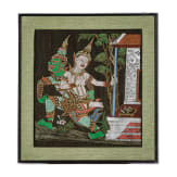 Seidenbild, Indonesien, 20. Jhdt.