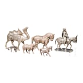 Konvolut Silberminiaturen, Tiere, Asien, fr&uuml;hres 20. Jhdt.