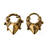 Goldenes Ohrringpaar, parthisch oder sasanidisch, 1. - 4. Jhdt.