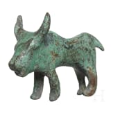 Kleinbronze eines Rindes, italisch, 7. - 4. Jhdt. v. Chr.