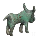 Kleinbronze eines Rindes, italisch, 7. - 4. Jhdt. v. Chr.