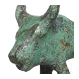 Kleinbronze eines Rindes, italisch, 7. - 4. Jhdt. v. Chr.