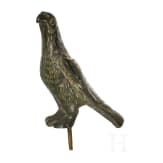 Drei bronzene Tierfiguren, Pferd und zwei Adler, r&ouml;misch, 1. - 3. Jhdt.