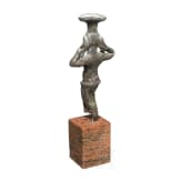 Bronzene Karyatide, r&ouml;misch, 2. - 3. Jhdt.
