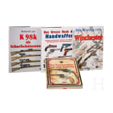 Vier B&uuml;cher zum Thema Handfeuerwaffen, darunter Harder "Reichsrevolver"