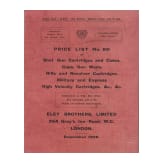 Vierzehn Preislisten von Stukenbrok, Sears/Roebuck, WUM, Bannerman, Dynamit Nobel, Akah, etc.