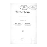 Buchpaket "Waffenlehre": 9 Bücher von 1869 - 1910, Deutschland