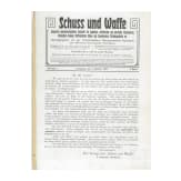 Sechs Bände "Schuß und Waffe", 2 Bände Waffenkunde, um 1900