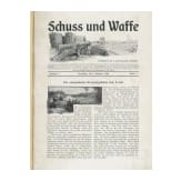 Sechs Bände "Schuß und Waffe", 2 Bände Waffenkunde, um 1900