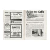 Sechs Bände "Schuß und Waffe", 2 Bände Waffenkunde, um 1900
