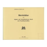 Gro&szlig;es Konvolut Waffenbeschreibungen und Handb&uuml;cher, meist Nachdrucke (Inkl. Salvator-Dormus und Schwarzlose)