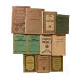 11 Druckwerke zu Handwaffen, Munition und Vorschriften; Originale, 1908 - 1955