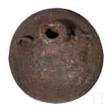 Schwere M&ouml;rser-Granatkugel, deutsch, um 1700