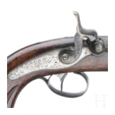 Zwei Perkussionspistolen im Kasten, Boyet Goujon, St. &Eacute;tienne, um 1845