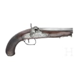 Perkussionspistole, Pedro Jose Agurre, Eibar, datiert 1848
