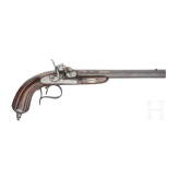 Perkussionspistole, Jose Aranguren, Eibar, datiert 1857