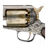 Gravierter Perkussionsrevolver, Navy Arms Co. Ridgefield N.J. - Italy, um 1965