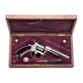 Lefaucheuxrevolver in Luxusausführung, im Kasten, Belgien, um 1865