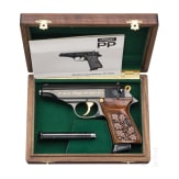 Walther PP, Ulm, Jubil&auml;umsmodell "50 Jahre Walther", in Luxus-Schatulle