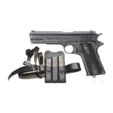 A Kongsberg "Colt", Mod. 1914, "Occupation Variation", Wehrmacht, with belt and magazine pouch