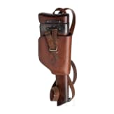 Mauser C 96 Mod. 1899 Flatside, Italian contract, with stock and leather harness