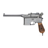 Mauser C 96 "Early Flatside" (Mod. 1900), USA, with shoulder stock