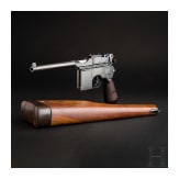 Mauser C 96, cal. 9 mm Export, Small Ring Hammer in special pattern, with shoulder stock