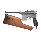 Mauser C 96, cal. 9 mm Export, Small Ring Hammer in special pattern, with shoulder stock